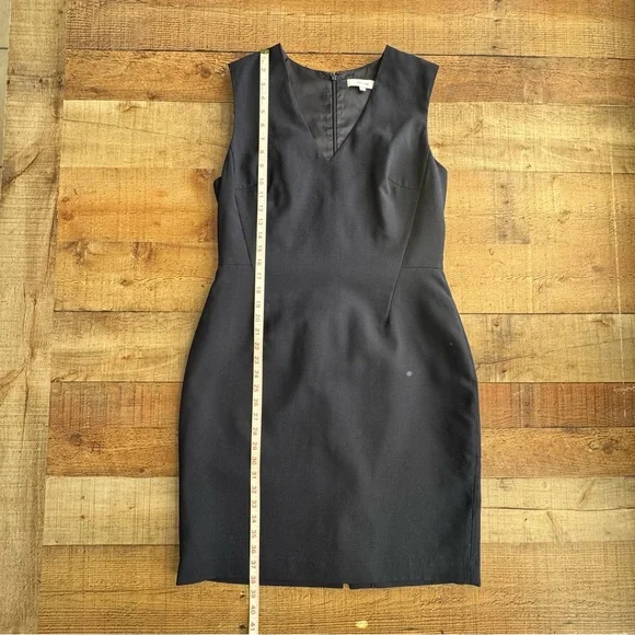 REISS Tailored V-Neck Faulkner Dress Navy Blue Size 10 - Picture 9 of 9